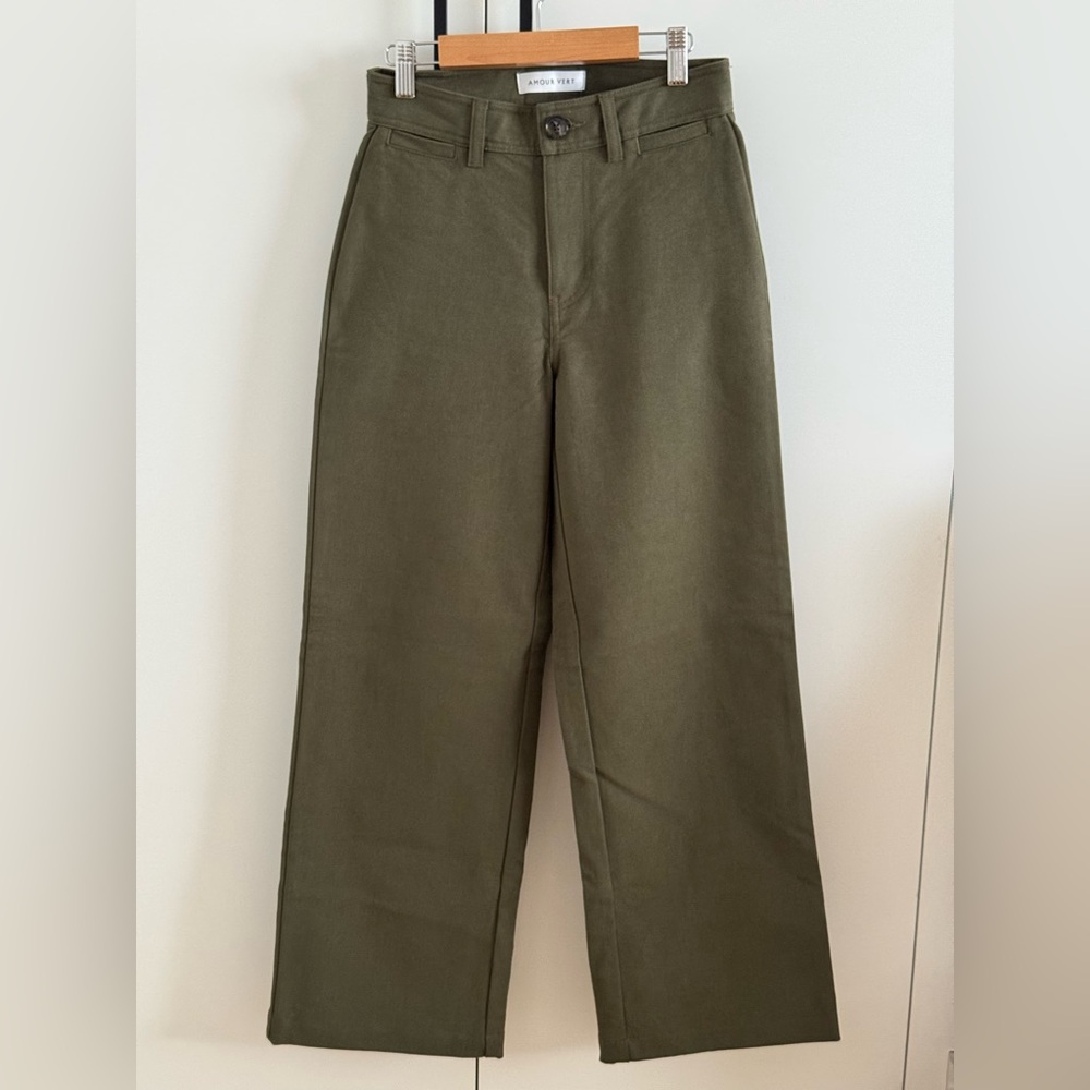 Amour Vert Wide Leg Utility Pants